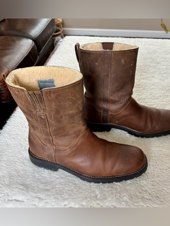 Cole Haan Brown Leather Shearling Boots size 12 M main image 12